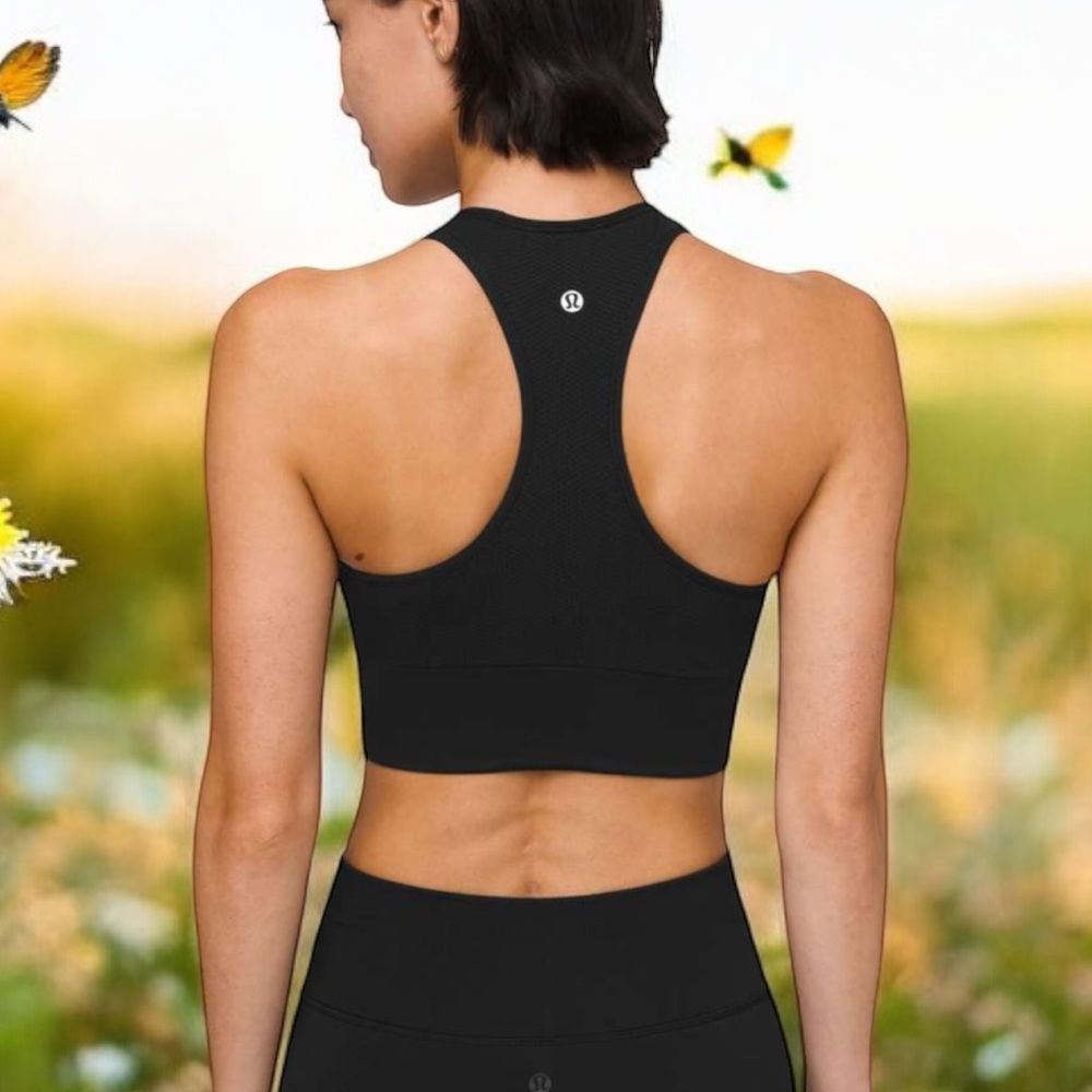 Lululemon Ebb to Train Bra in Black Sz 8